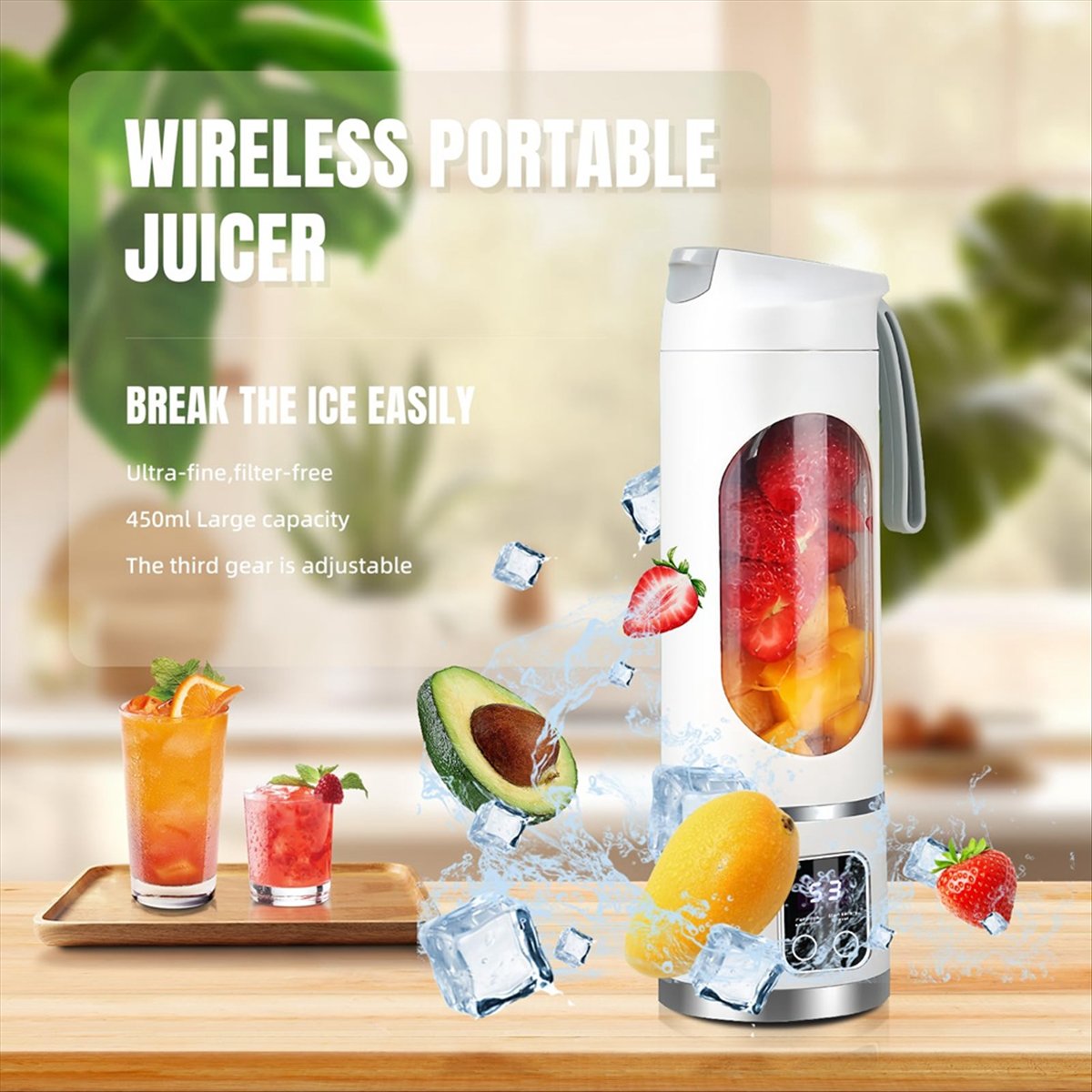 Portable Blender Usb Rechargeable - A20M USB Şarjlı Taşınabilir Blender 8
