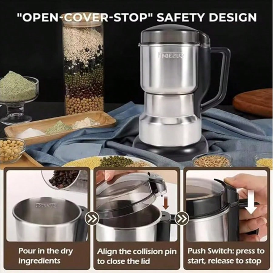 Kahve Öğütücü, 300W Güçlü Moto - Coffee Bean Grinder Electric incelemesi ve fiyatı